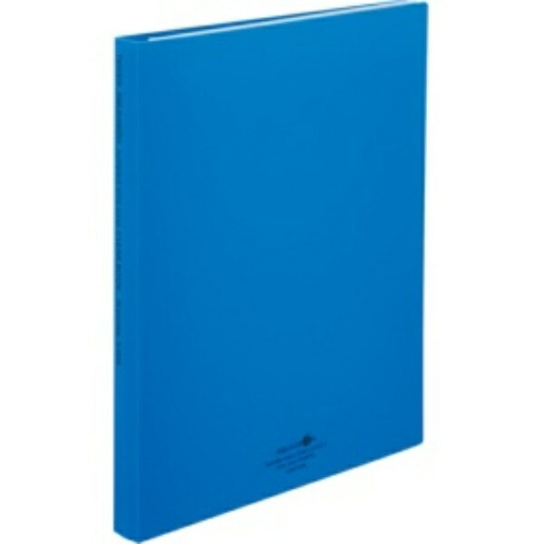 Rihitora File Clear Book Refillable A4 30-Hole 15-Pocket Blue N5016-8
