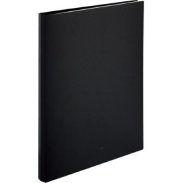 Rihitorabu File Clear Book Refillable A4 30-Hole 15-Pocket Black N5016-24