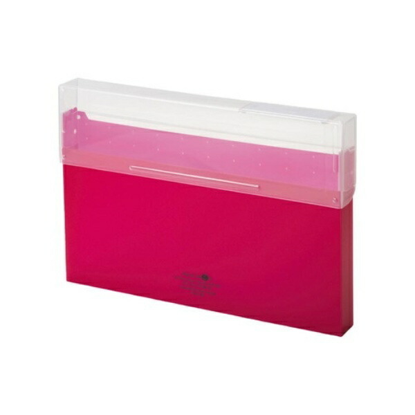 Rihitora Congress Case File Case A4 300-Sheet Capacity Red A5024-3
