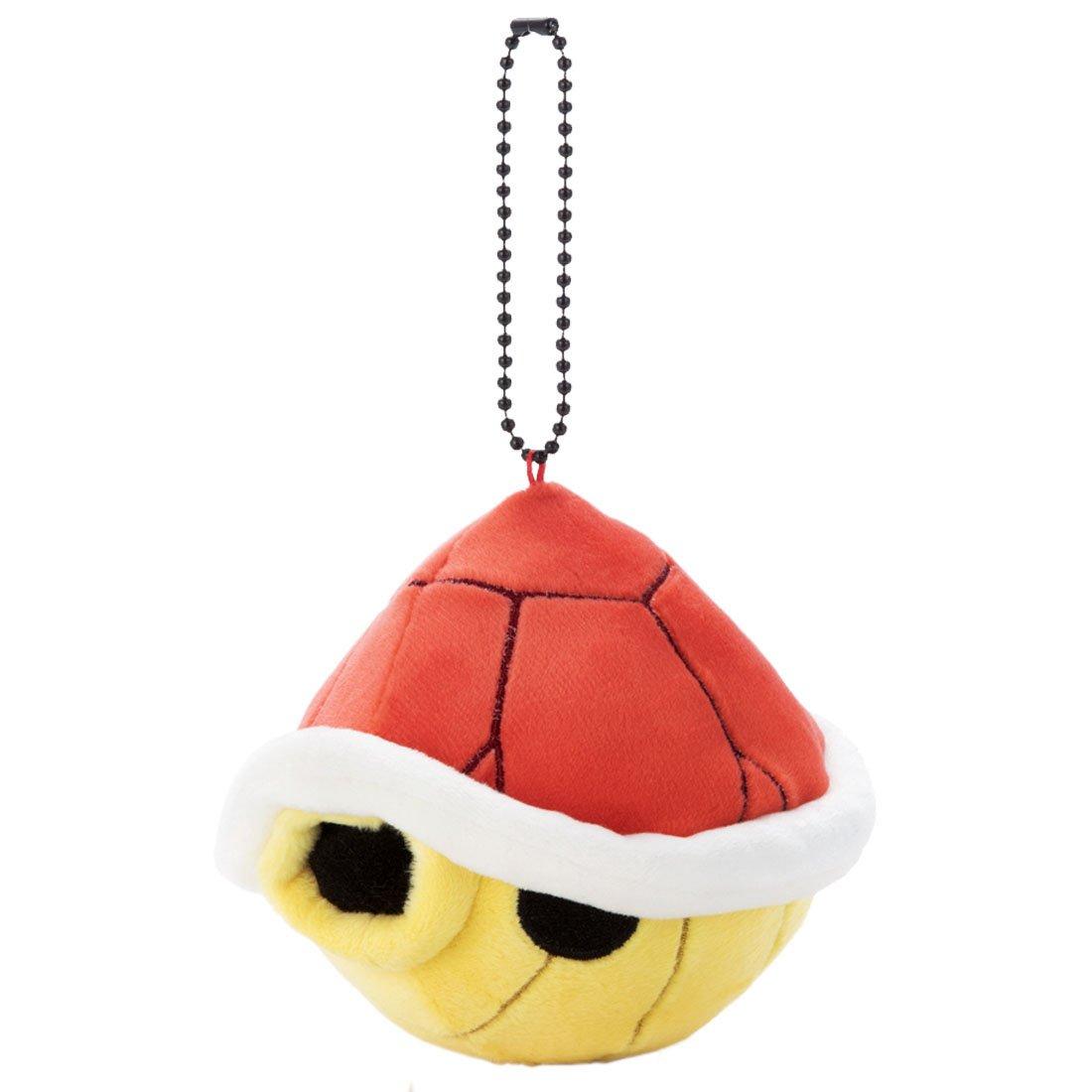 Mario Kart Mocchi-Mocchi-Game Style Ball Chain Mascot Red Shell Height: Approx. 8cm