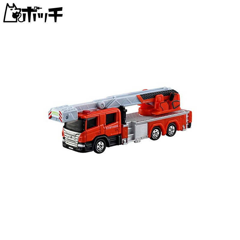 TAKARA TOMY Tomica Long Type Tomica No.145 Nagoya City Fire Department 30m Class Articulated Ladder Truck Miniature Car Toy For ages 3 and up Boxed Meets Toy Safety Standards ST Mark Certified TOMICA