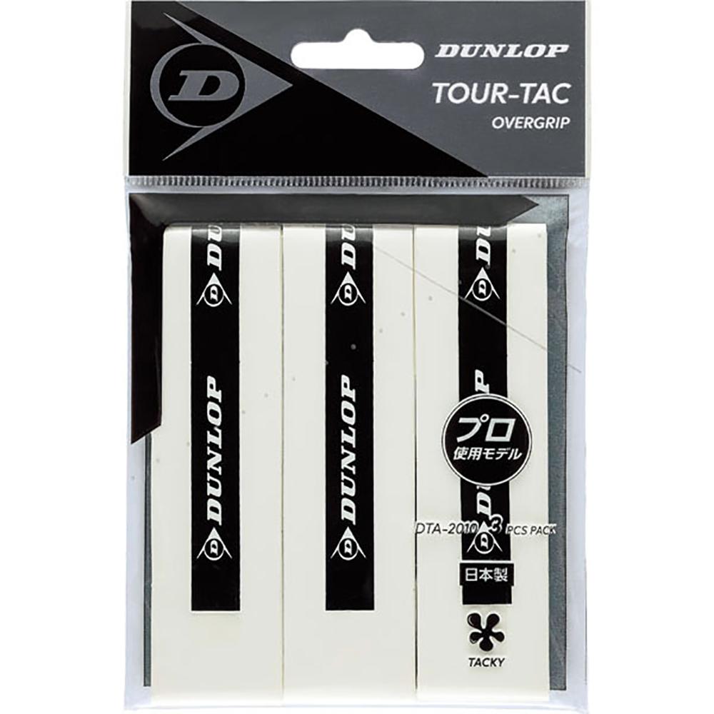 DUNLOP Tennis Hard Tennis Overgrip Wet Type TOUR-TAC 3-Pack White DTA2010
