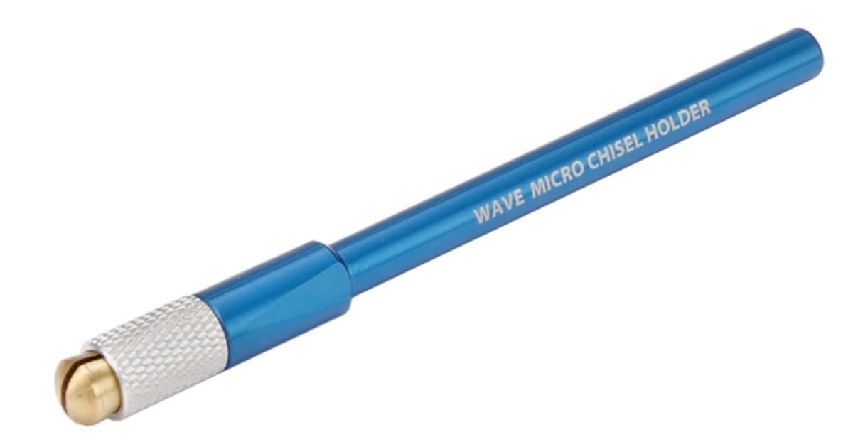 Wave Hobby Tools Series HG Micro Chisel Dedicated Grip Blue Plastic Model Tool HT-564