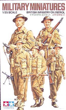 Tamiya 1/35 Military Miniature Series No.221 British Army Infantry Patrol Set Plastic Model Kit 35223