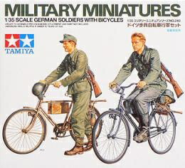 Tamiya 1/35 Military Miniature Series No.240 German Army Infantry Bicycle Marching Set Plastic Model Kit 35240