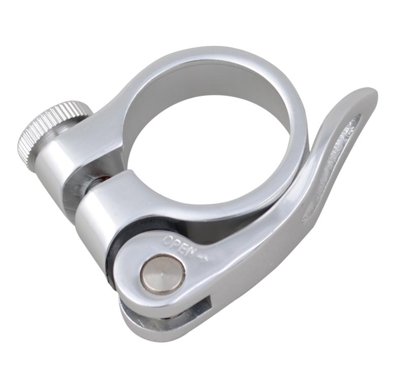 Karoï (Bicycle) Bicycle Saddle (Quick-Release Seat Clamp) 31.8mm (Silver)