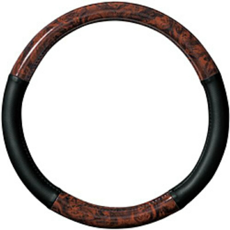 BONFORM Steering Wheel Cover Simple Wood Light/Standard Vehicles Steering Wheel Cover S: 36.5~37.9cm Brown 6739-01BR