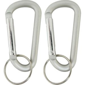 Adventure Club (BOHKEN CLUB) Aluminum Carabiner 6mm Silver with 2 Included MC-52