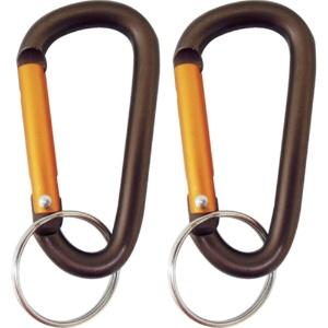 Adventure Club (BOHKEN CLUB) Aluminum Carabiner 6mm Brown with 2 Included MC-55