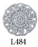 Olimpas Silk Emy Grande Bijou Lace Thread, Medium Weight, Col. L484 (Gray Tone), 25g (approx. 110m)