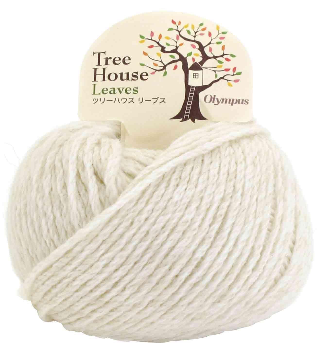 Olimpas Se Tree House Reeves Yarn Medium Weight Col.1 White System 40g Approx. 72m