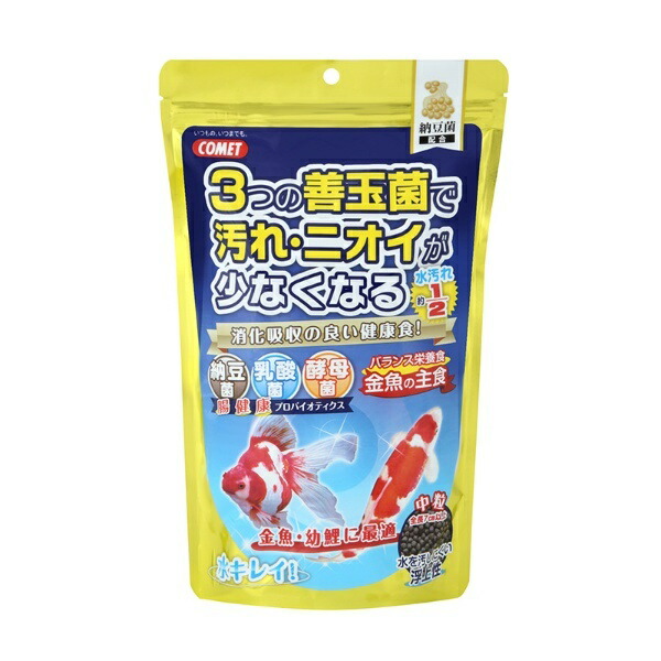Comet Goldfish Main Food Natto Bacteria Medium Grain 430g (x1) Multicolor