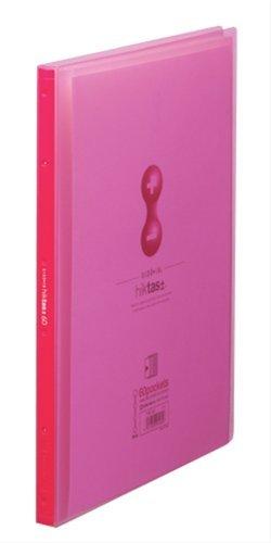 King Jim Clear File Hiktas Transparent Side-In 60-Pocket A4 Vertical Red 7187-3T-R