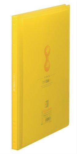 King Jim Clear File Hiktas Transparent Side-In 60-Pocket A4 Vertical Yellow 7187-3T-Y