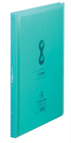 King Jim Clear File Hiktas Transparent Side-In 60-Pocket A4 Vertical Green 7187-3T-G