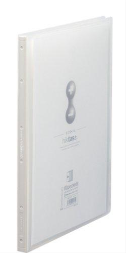 King Jim Clear File Hiktas Transparent Side-In 60-Pocket A4 Vertical Transparent 7187-3T-T