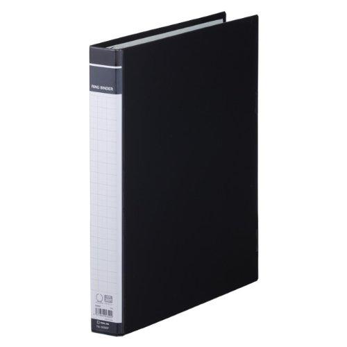 King Jim Ring Binder BF Binder Type 30-Hole 250-Sheet Capacity A4 Vertical Black 668BF-BK