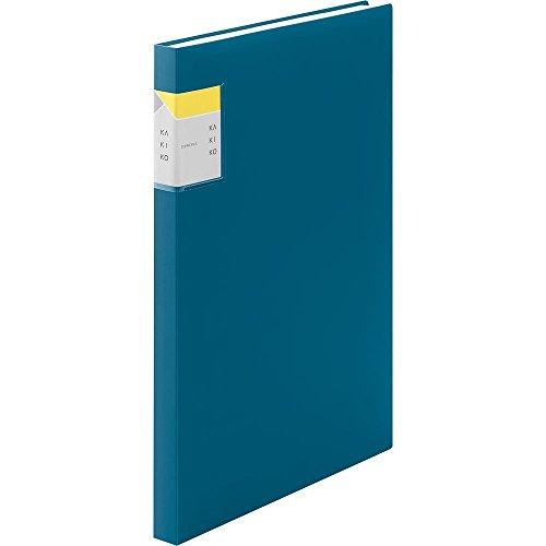 King Jim Clear File KAKIKO 40-Pocket A4 Vertical Navy 8632W-NV