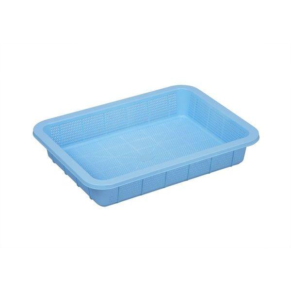 TONBO Tonbo Assist Antibacterial Square Strainer (PP) Shallow Type 1 Blue