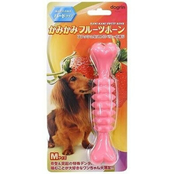 Super Cat Chewable Fruit Bone Strawberry Hard Type M DM-445