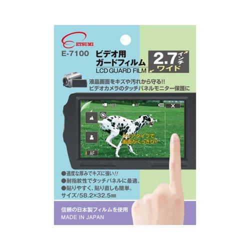 ETSUMI LCD Protective Film Video Guard Film Universal 2.7-inch Wide E-7100
