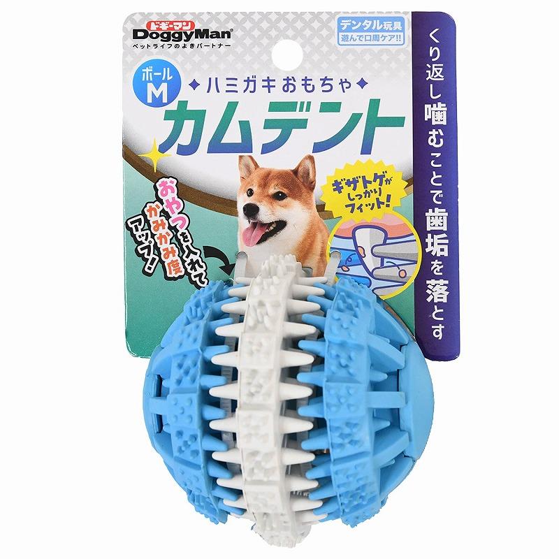 Doggyman Teeth Cleaning Toy Gumdent Ball M (for Dogs)
