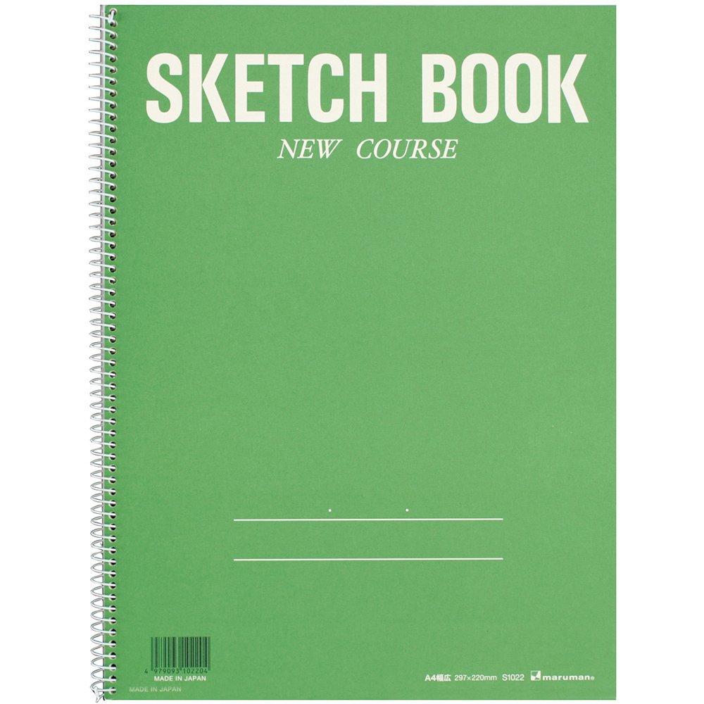 Maruman Sketchbook New Course A4 28 Sheets Green S1022A-03