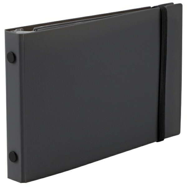 Maruman Loose-Leaf Binder Mini Size Into One Plus 5-Hole Gray FM63-11