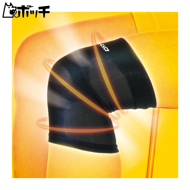 D&M Asmedi Knee Support Knee Brace 1 Piece Unisex Made in Japan Black One Size Fits All 108748 Level 2 Sleeve Type Stabilizing Support Stretch Compression Thin