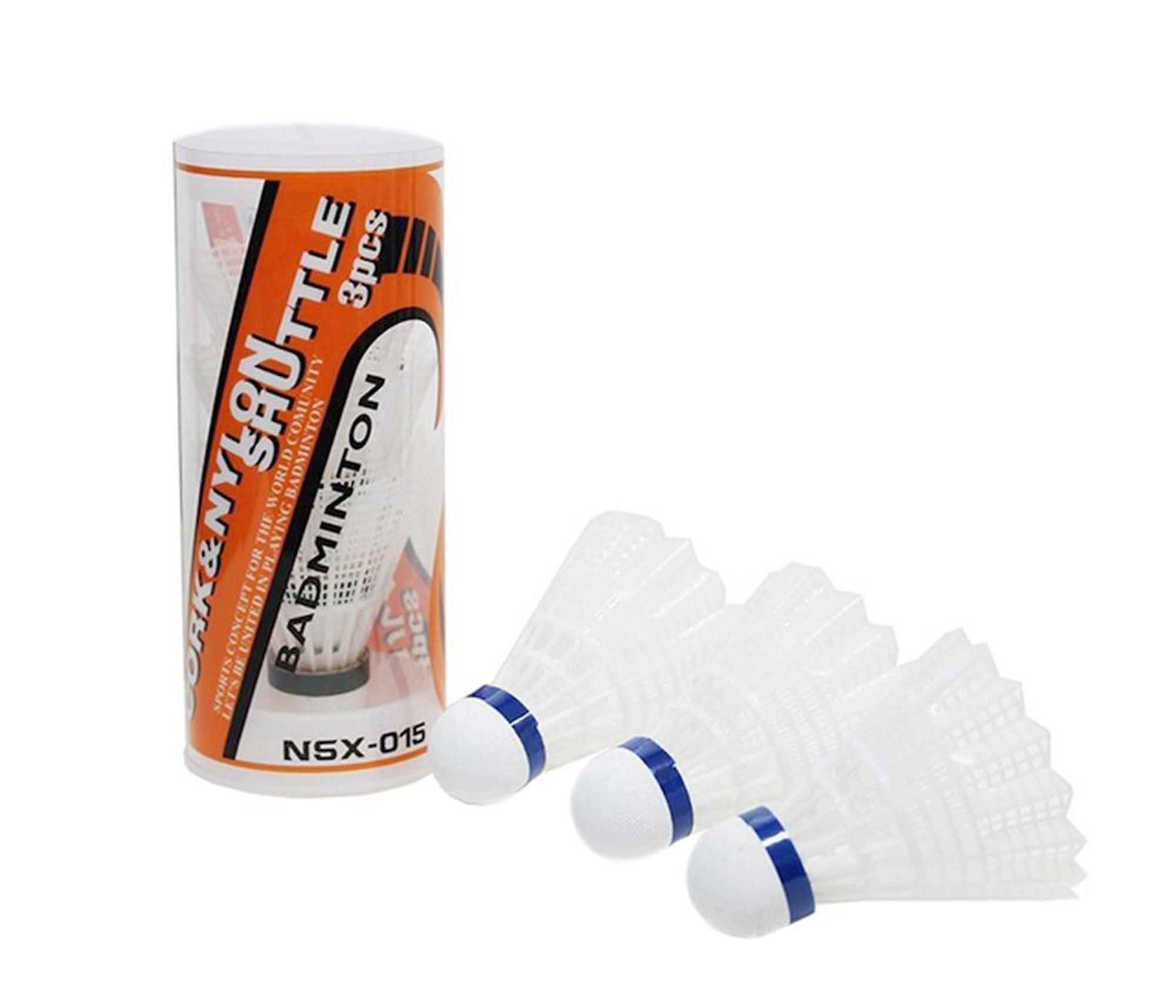 Cork & Nylon Shuttlecock 3-Pack