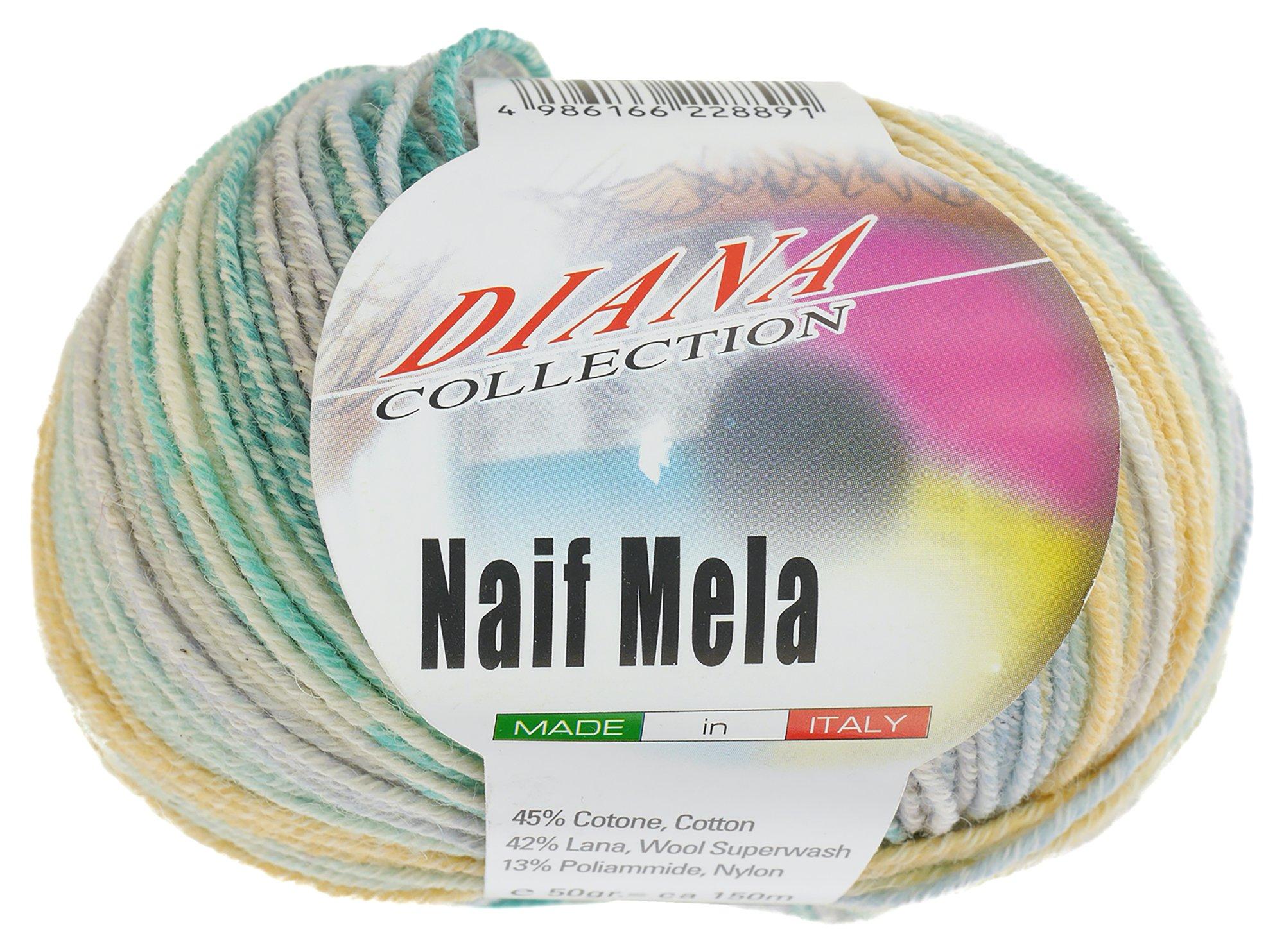 NASKA DIANA Knitting Yarn Medium Weight Col.651 Green Family 50g Approx. 150m F-10