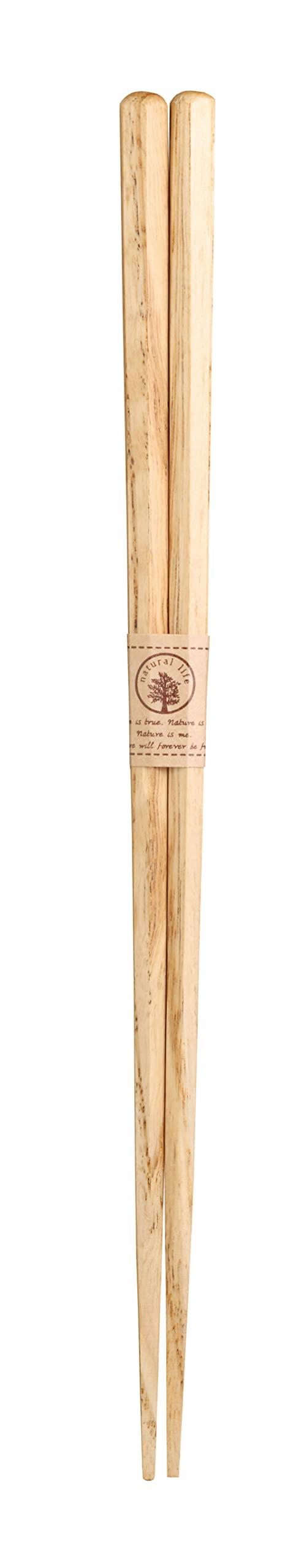 Yamaco Chopsticks Natural Wood Chestnut Hexagonal Made in Japan 887200 Natural