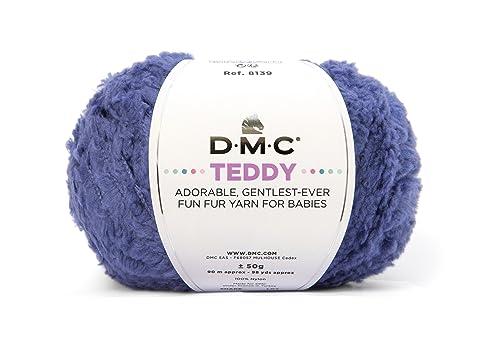 DMC Fayaan TEDDY Medium Weight 90m 50g Ball #316 Blue Family 8139
