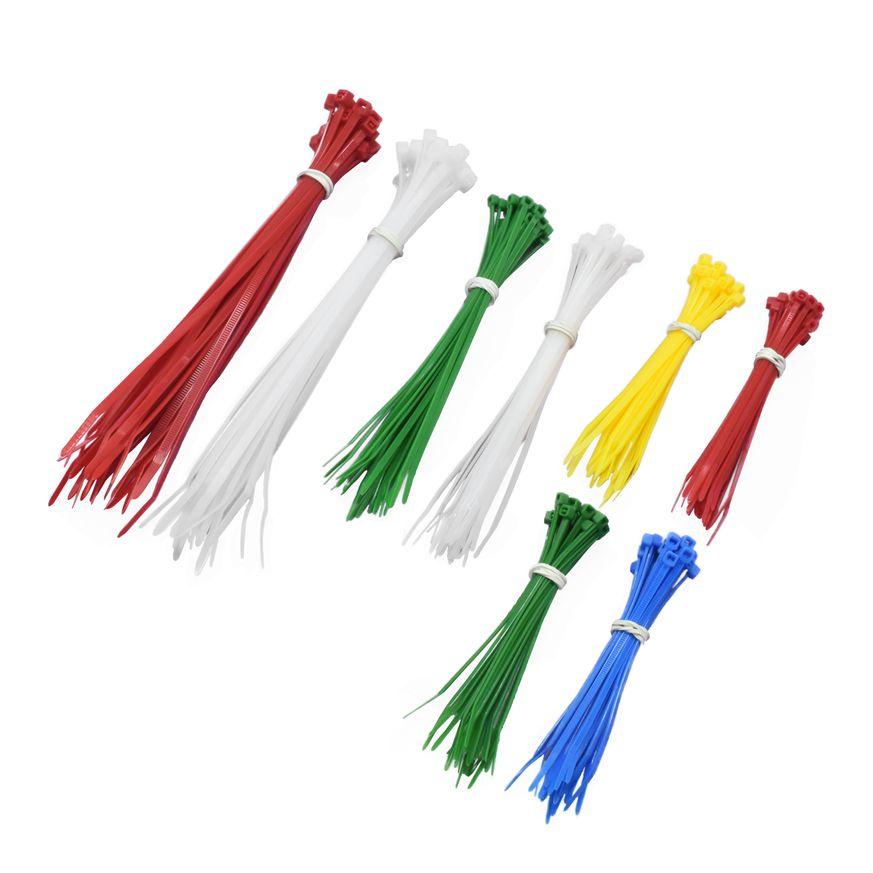 AP 5-Color Cable Ties, 200-Pack