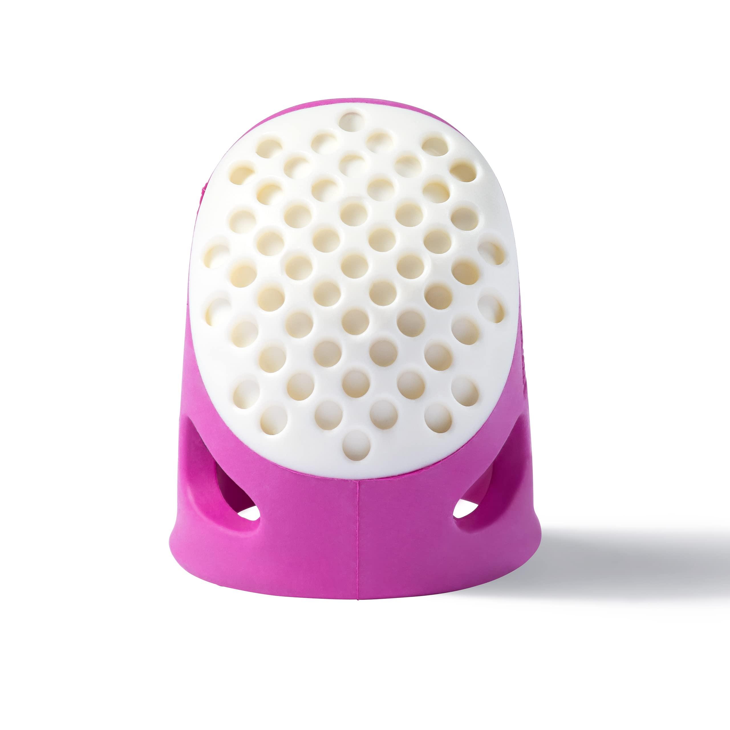 Prym Securely Catch the Needle! Ergonomic Thimble M Size 431136 Pink