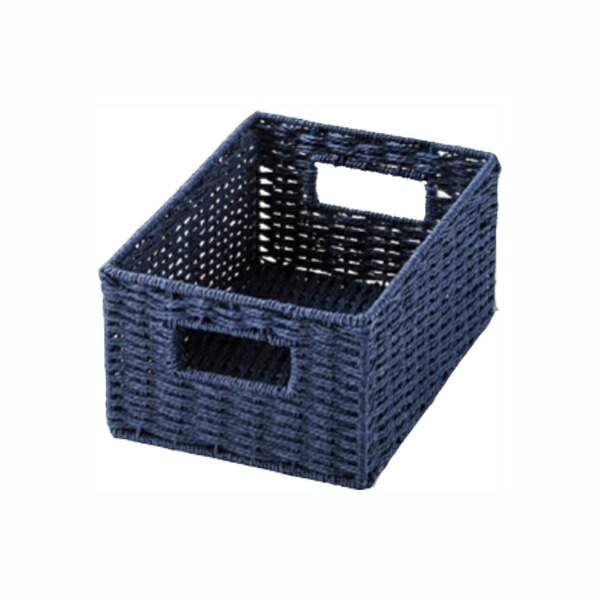 Tidorisangyou Basket Multi Approximate Product Size: W18xD26xH10cm Paper Basket Quarter Type Navy CH04717
