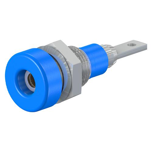 φ2mm/M6 Panel Mount Socket (Blue)