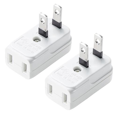 125V/15A Outlet Adapter (2-Pole/Horizontal Type)