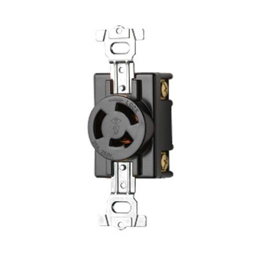 250V/20A Flush-Mount Outlet (3-Pole)