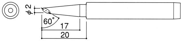 2.0mm Soldering Tip (for EA305E-130/130S)