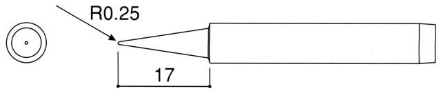 R0.25mm Soldering Tip (for EA305E-130/130S)
