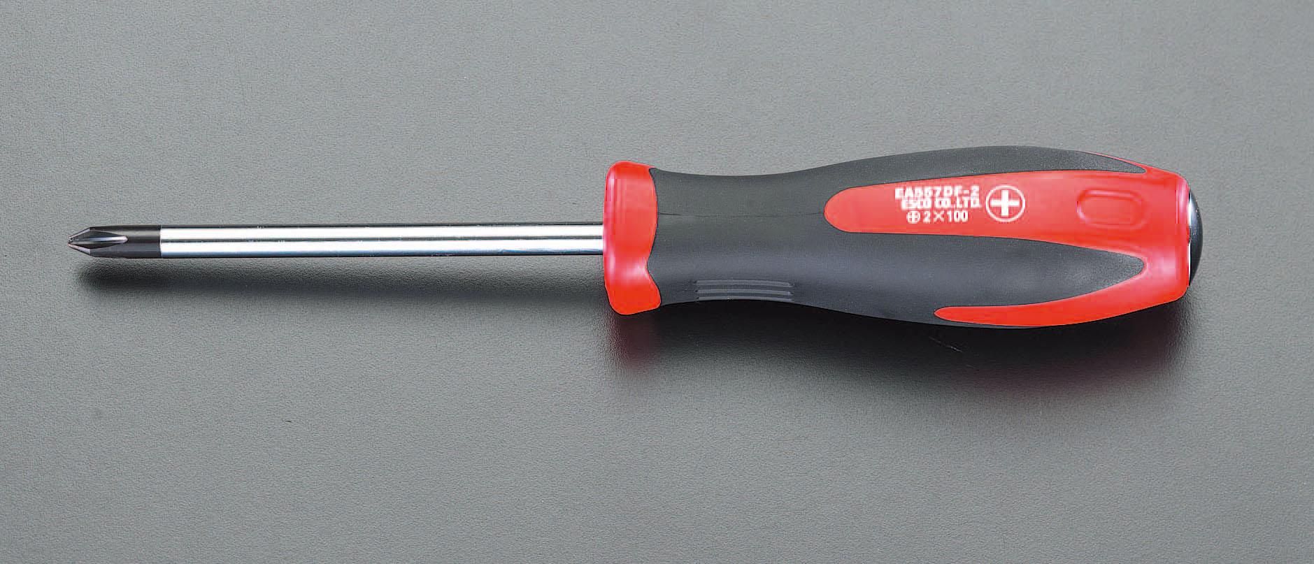 ESCO #2x150mm[+] Screwdriver (Through-Handle) EA557DF-2L