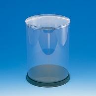 Heyko Collection Case Display Case for Sausages Round Φ18x24cm Body Color: Transparent / Base Color: Black 1 Piece