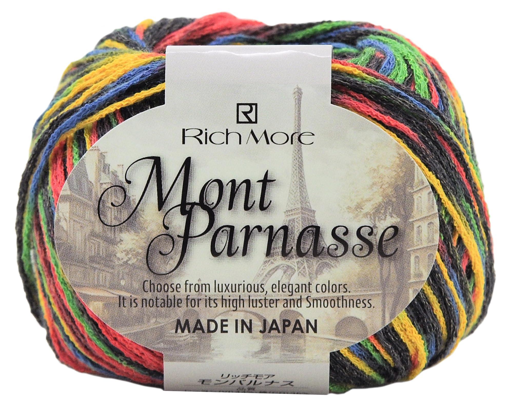 Richmore Hand-Knitting Yarn Montparnasse Medium Weight COL. 8 Multicolor Type 30g Approx. 120m 3349