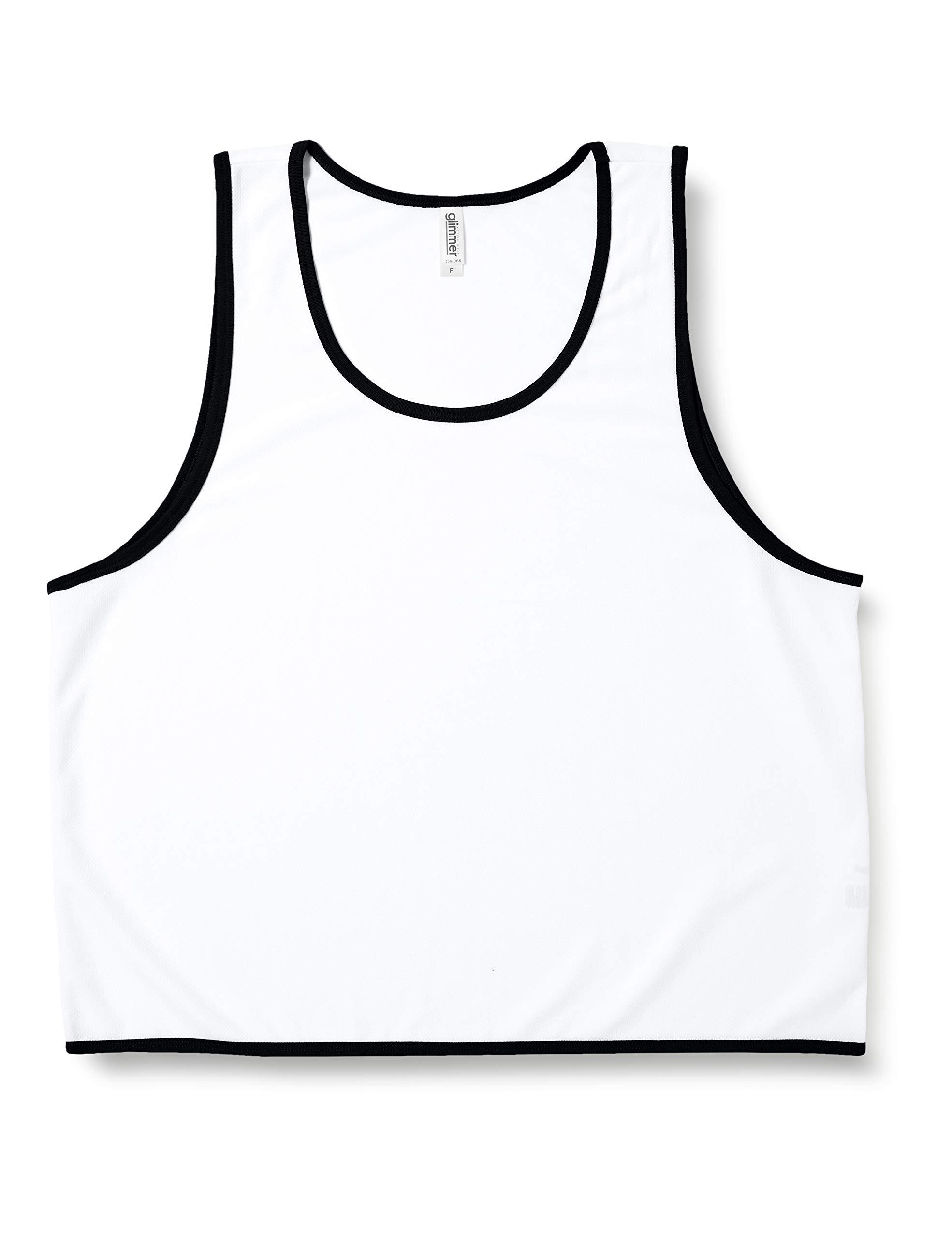 [Glimmer] Tops 4.4 oz Dry Mesh Bibs 00336-DBS Men's White F (Equivalent to Japanese size FREE)