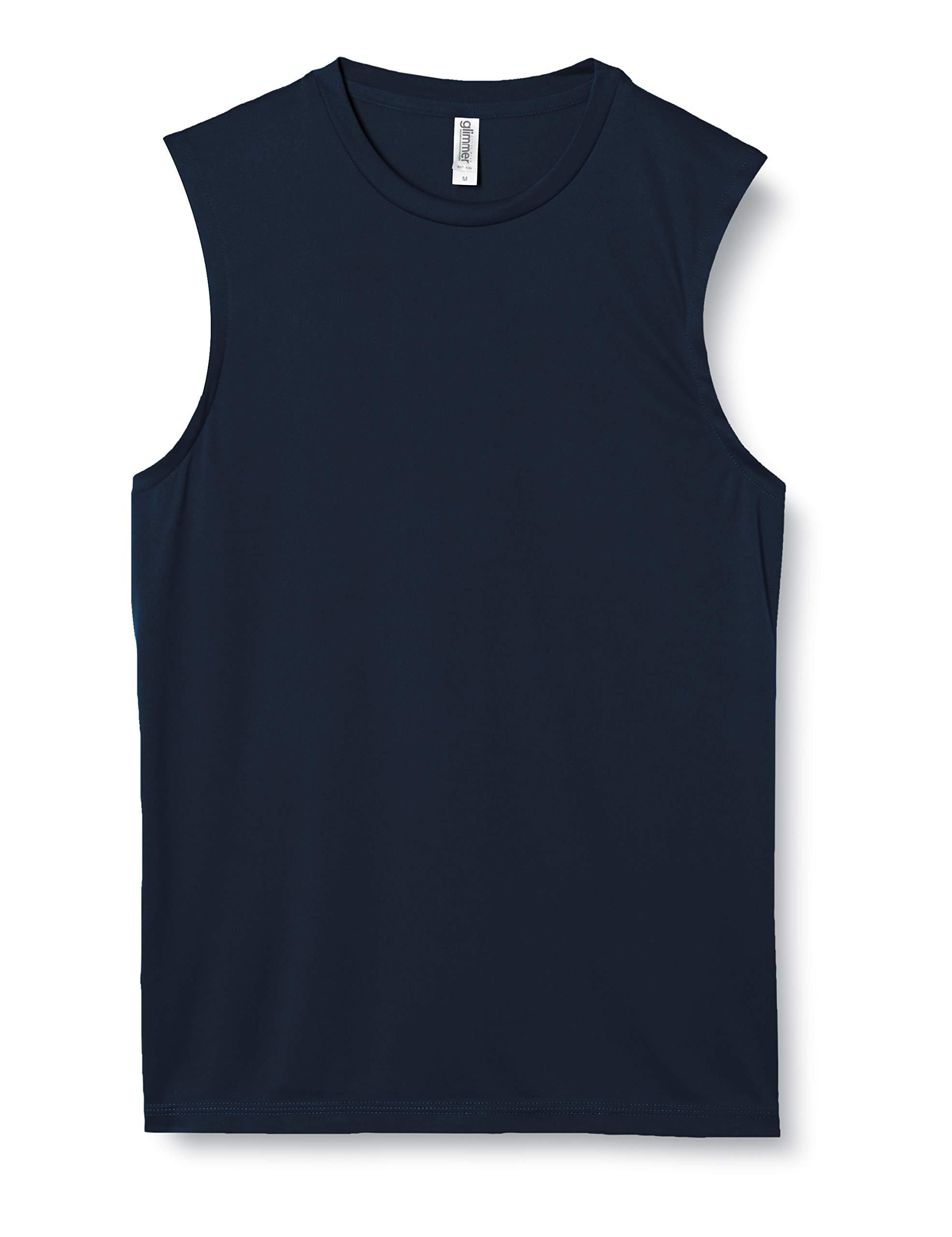 [Glimmer] Sleeveless 3.5 oz Interlock Dry Sleeveless 00353-AIN Navy 3L (Equivalent to Japanese size 3L)