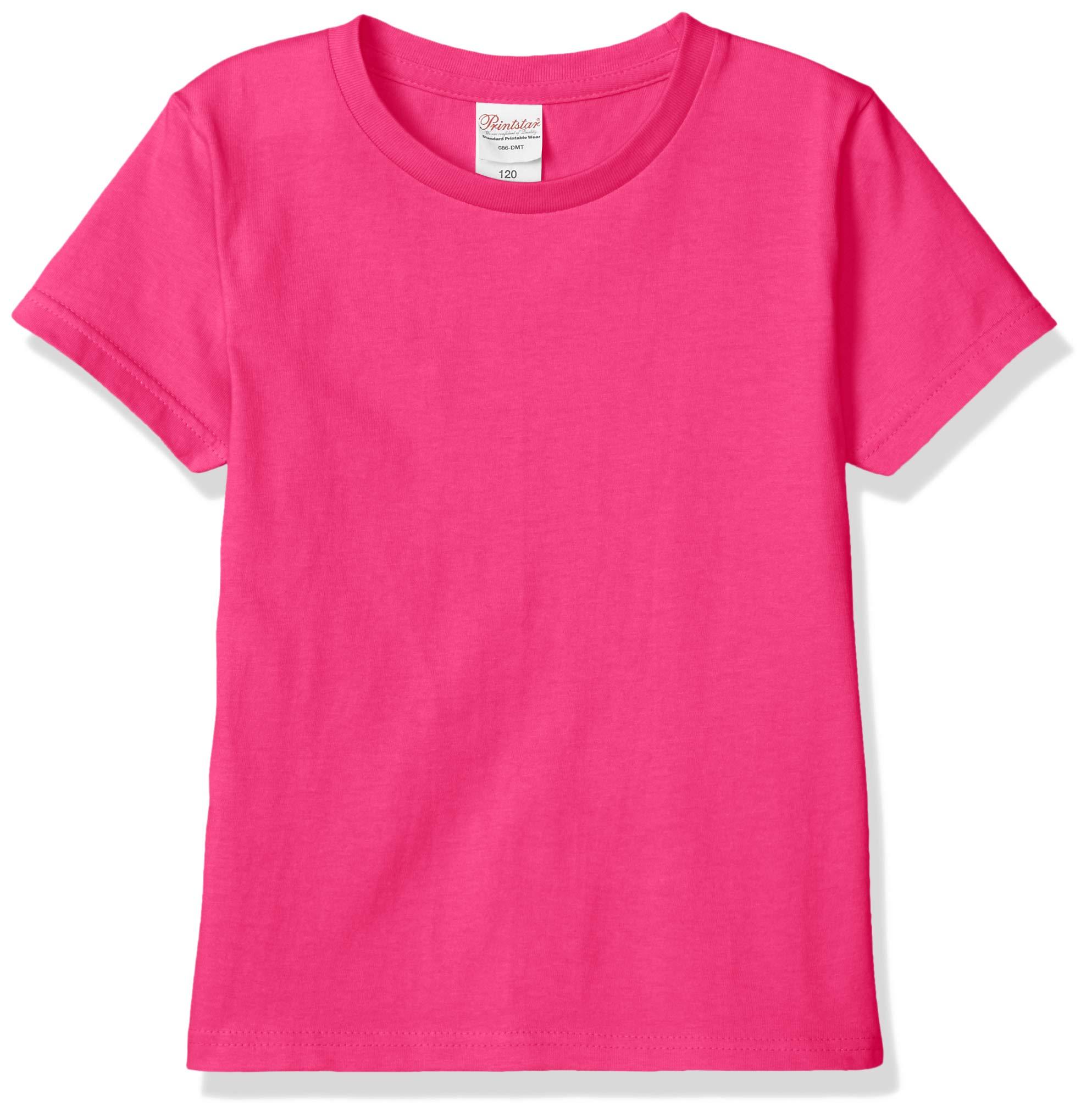 [Printstar] Short Sleeve 5.0 oz Basic T-Shirt Hot Pink Japan 2XL (-)