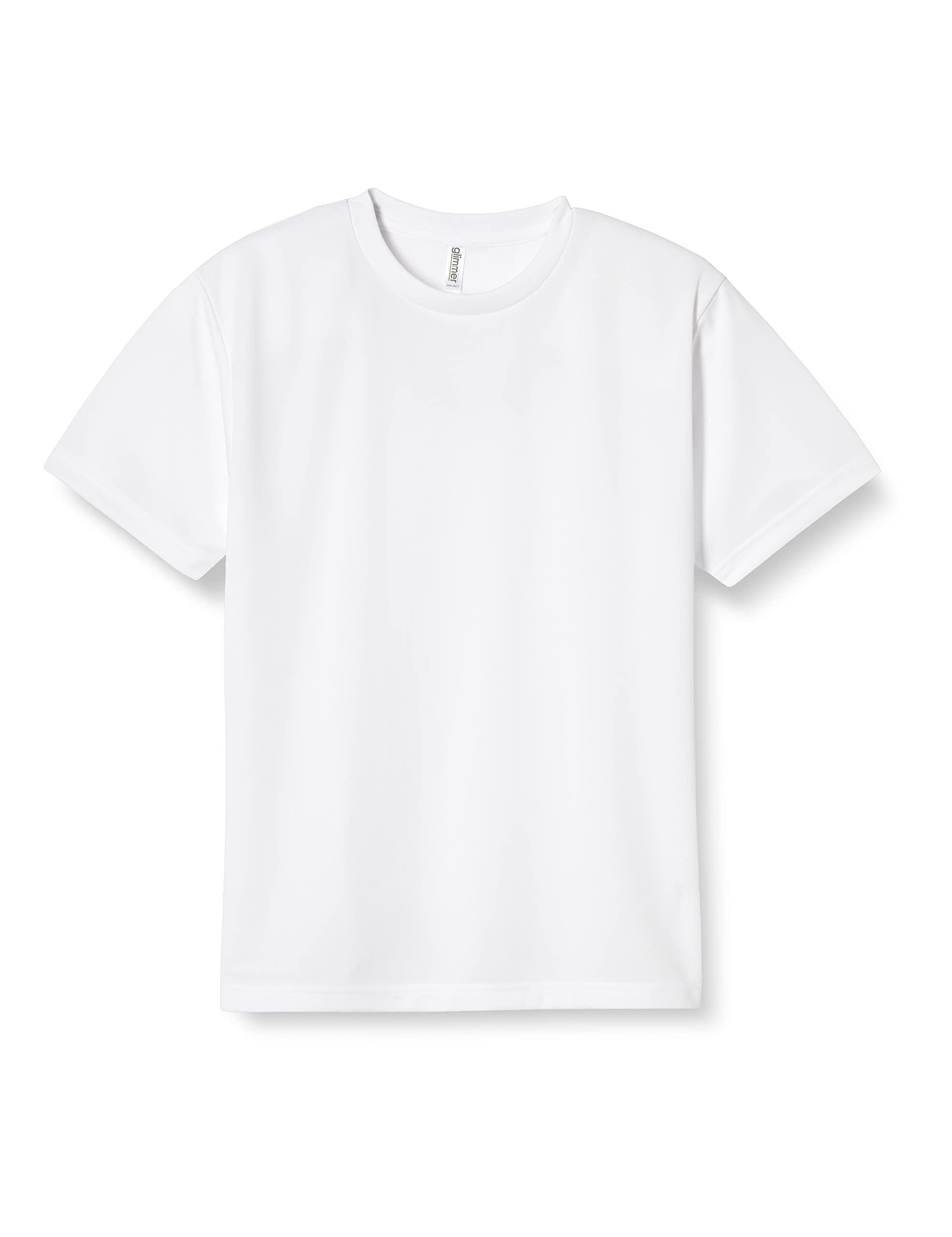 [Glimmer] Short-Sleeve 4.4oz Dry T-Shirt [UV Protection] White 7L