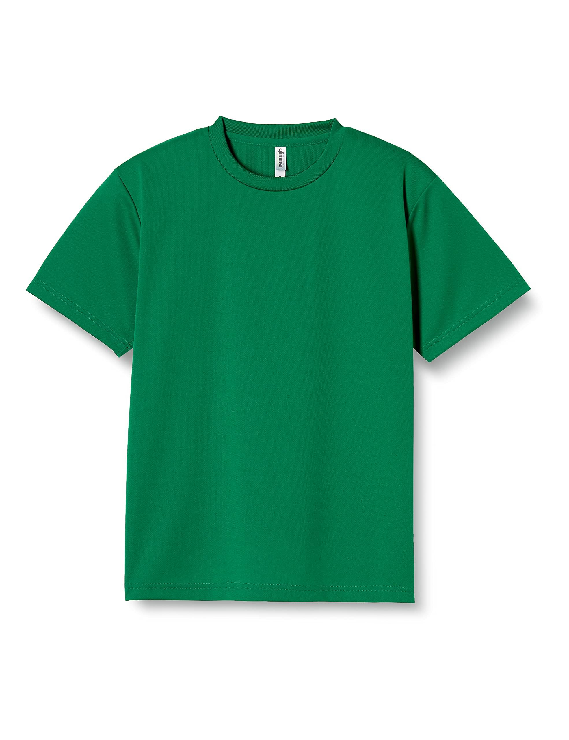 [Glimmer] Short Sleeve 4.4oz Dry T-Shirt [UV Protection] Green 6L