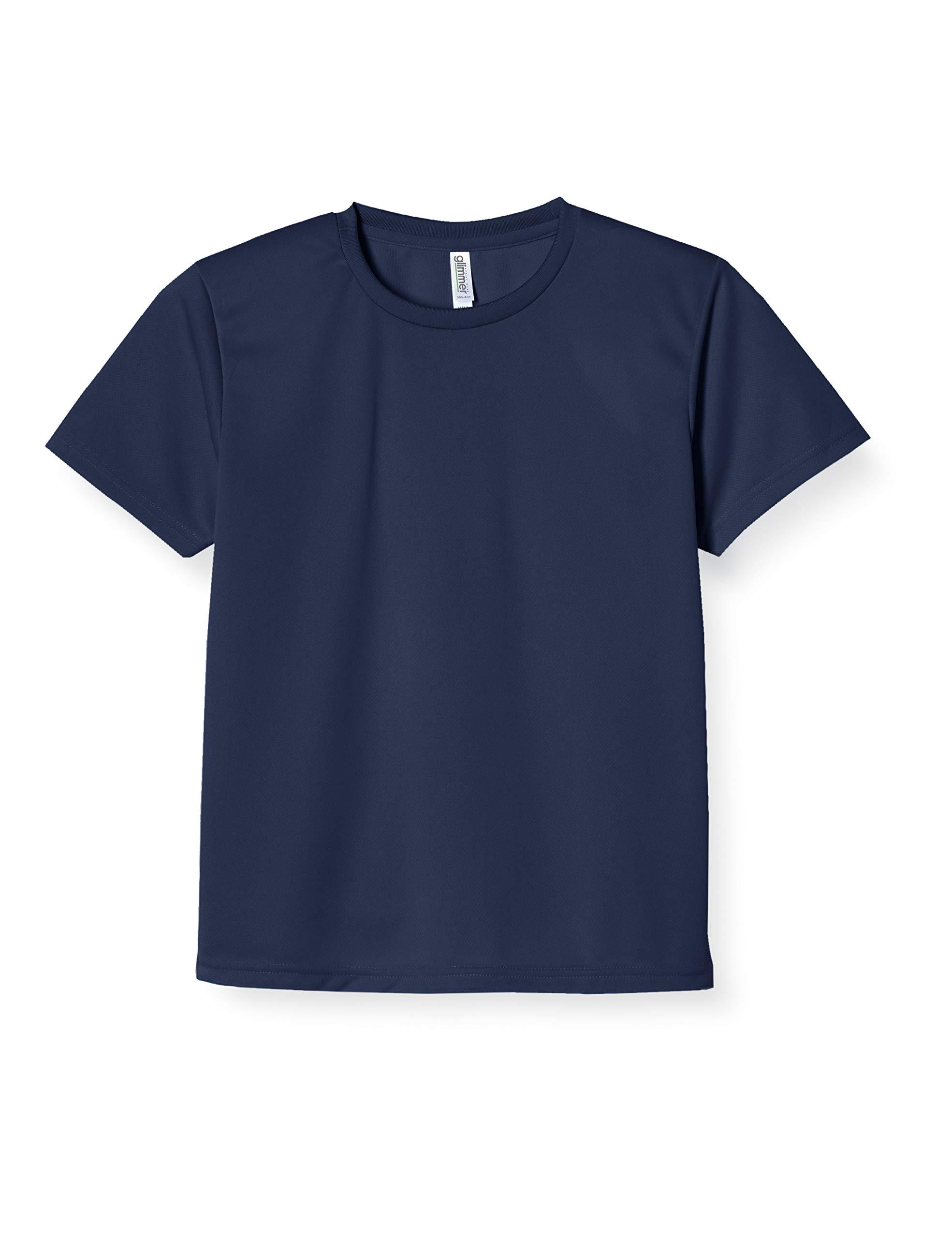 [Glimmer] Short-Sleeve 4.4oz Dry T-Shirt [UV Protection] Navy 7L